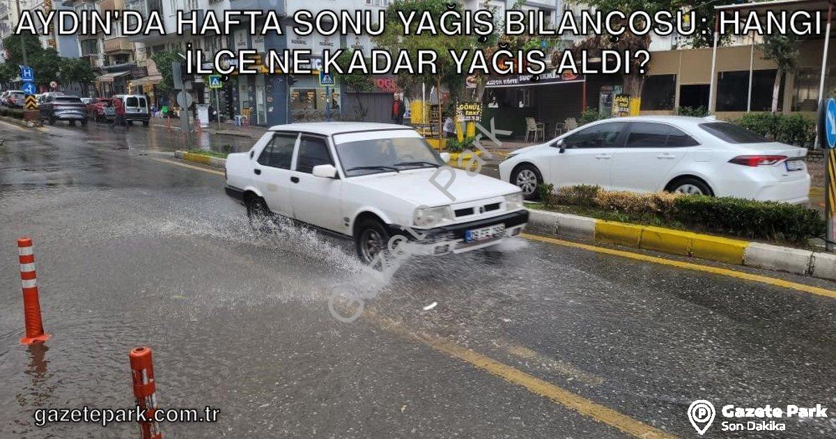 "Aydın'da Hafta Sonu Yağış Bilançosu: Hangi İlçe Ne Kadar Yağış Aldı?" başlıklı haber için fotoreali