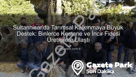 Sultanhisar’da Tarımsal Kalkınmaya Büyük Destek: Binlerce Kestane ve İncir Fidesi Üreticilere Ulaştı