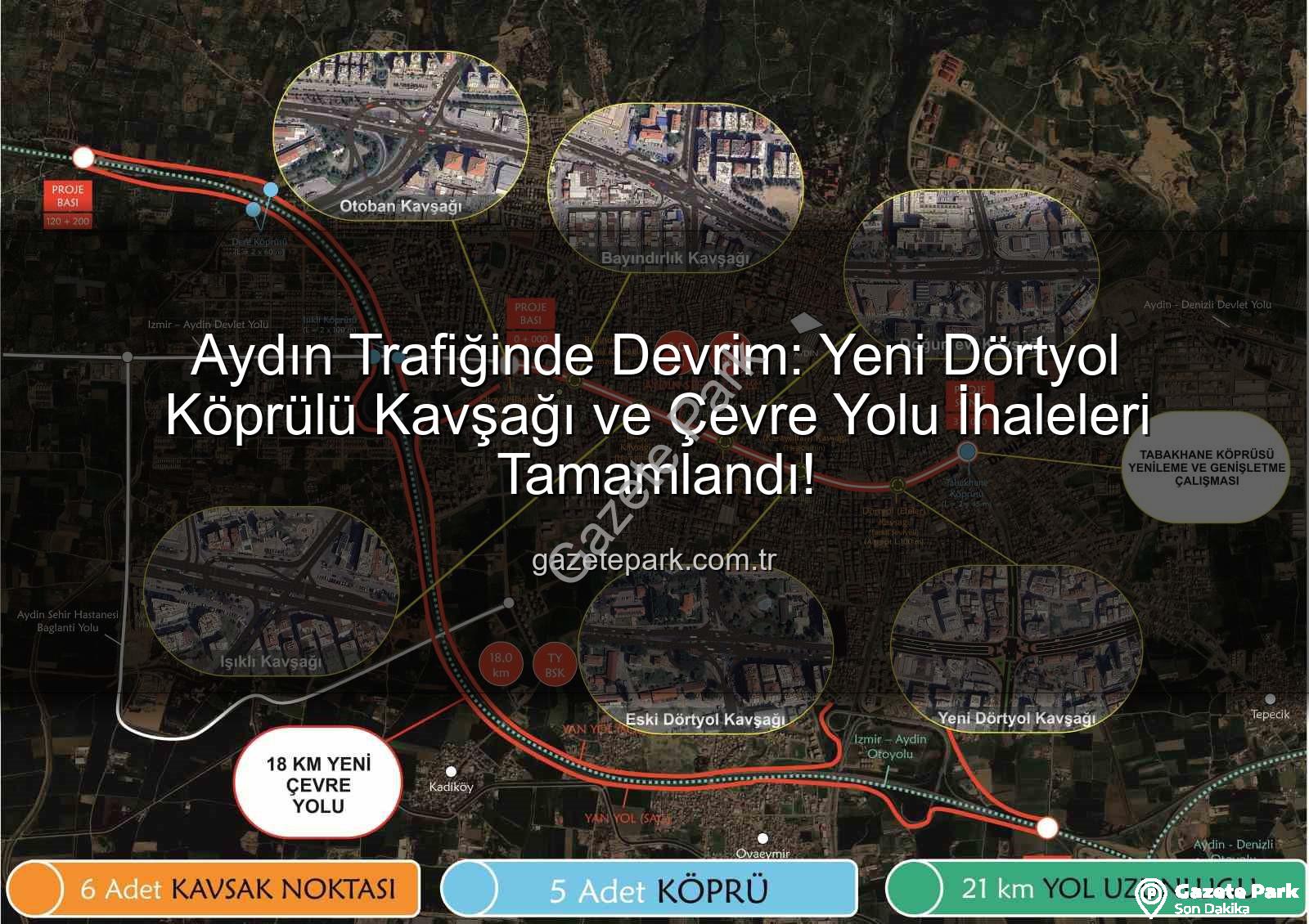 Yeni Dörtyol Kavşağı - Aydın Trafiğinde Devrim: Yeni Dörtyol Köprülü Kavşağı ve Çevre Yolu İhaleleri Tamamlandı!